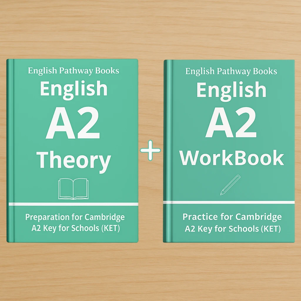 Pack A2 de English Pathway Books con teoría y workbook para preparar Cambridge A2 Key for Schools