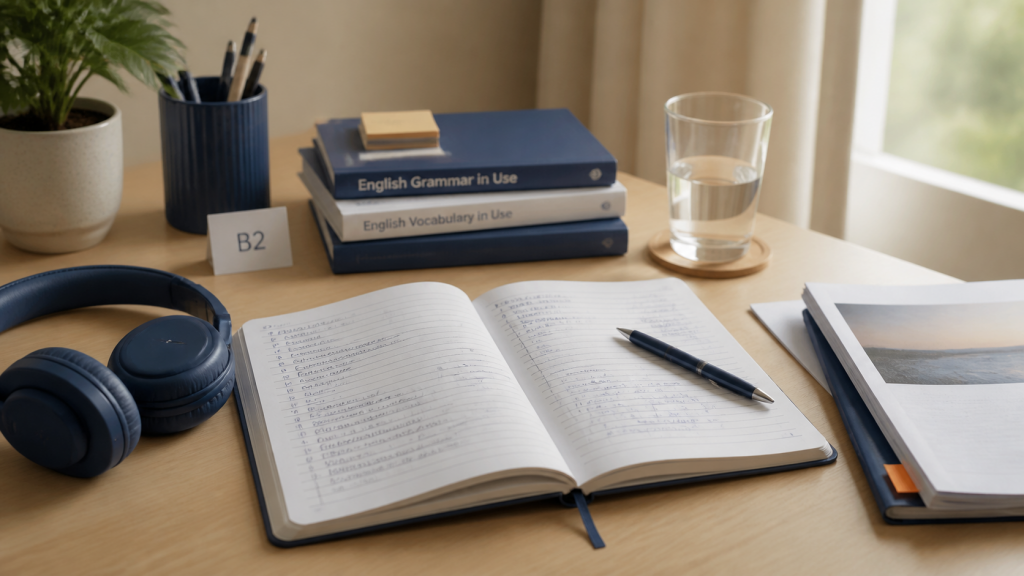 Plan para preparar el B2 de inglés por libre con materiales de estudio